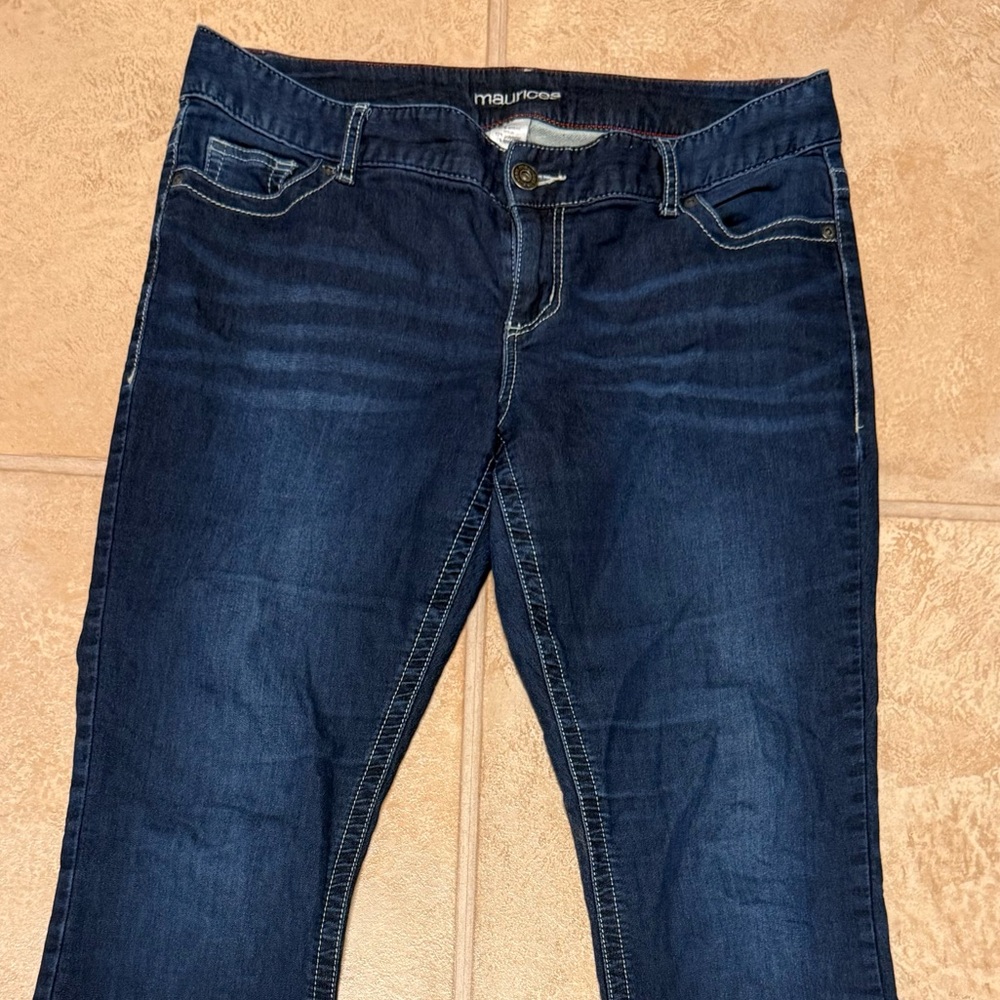 Maurices Dark Blue Boot Cut Jeans